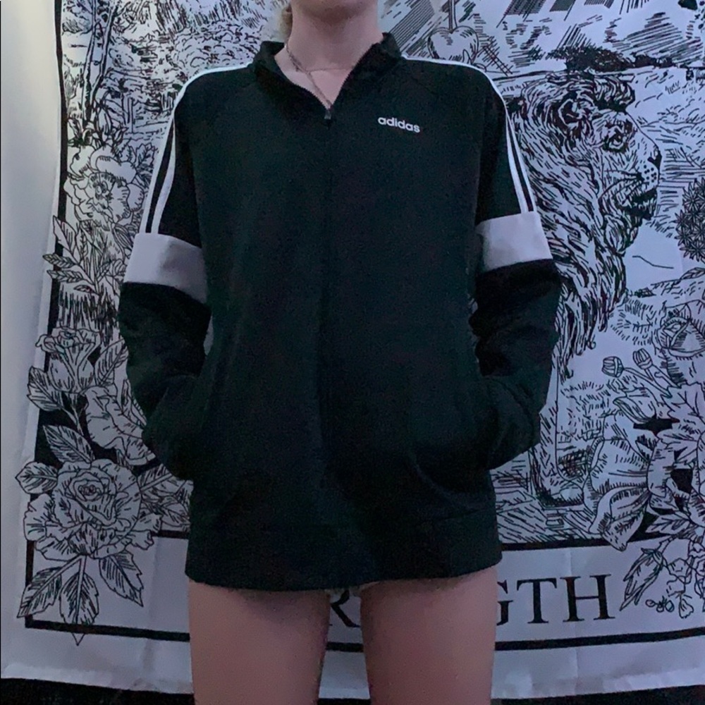 black Adidas jacket